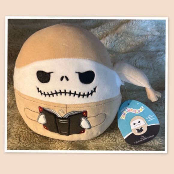 Squishmallows 8" Nightmare Before Christmas Jack Skellington in Pajamas - New - Picture 1 of 2